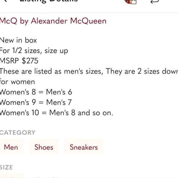 MCQ By Alexander McQueen Swarm Swallow Vulcanized High Top unisex NEW AUTHENTIC - Picture 9 of 15